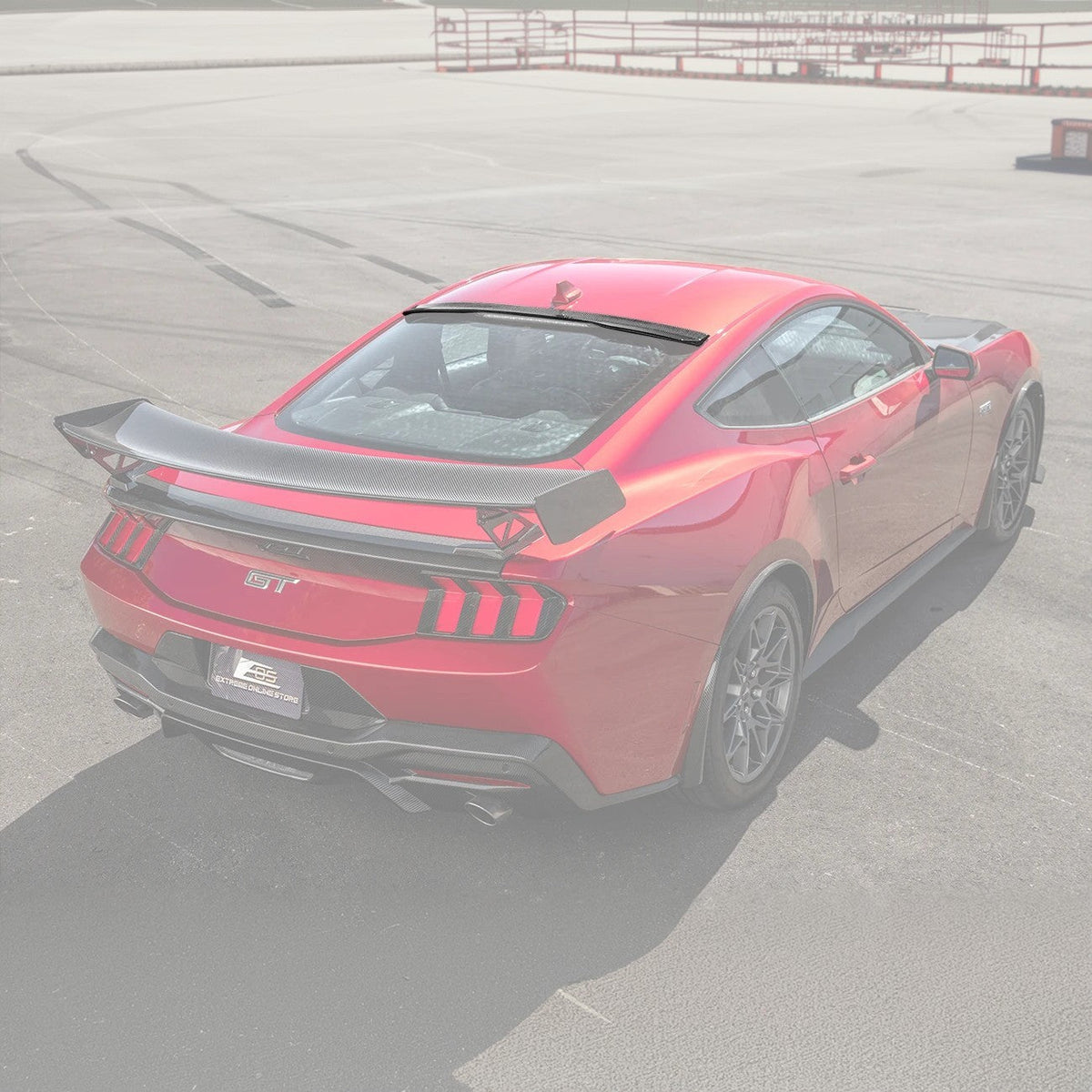2024+ Ford Mustang Rear Roof Window Wing Spoiler image 1
