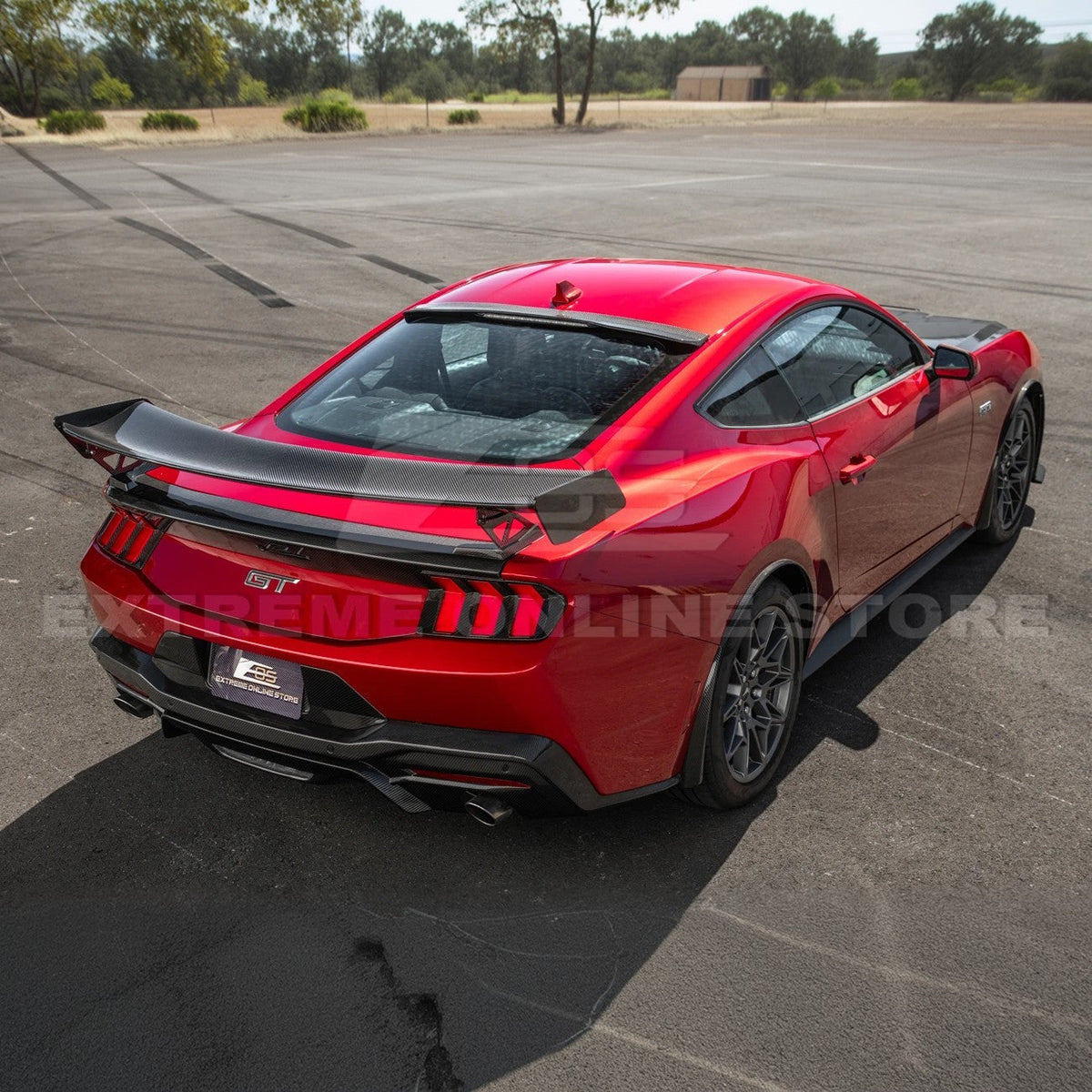 2024+ Ford Mustang Rear Roof Window Wing Spoiler image 5