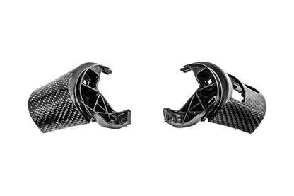 Corvette C6 Dry Carbon Fiber Steering Wheel Button Control Bezel Covers image 13