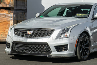 2016-19 Cadillac ATS-V DRY Carbon Fiber Front Grille Trim Insert image 3