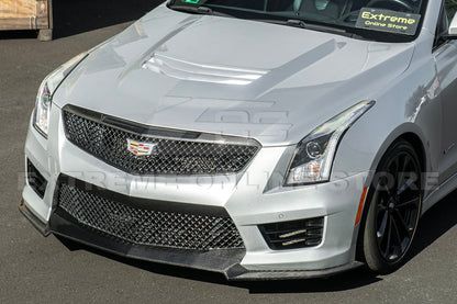 2016-19 Cadillac ATS-V DRY Carbon Fiber Front Grille Trim Insert image 4