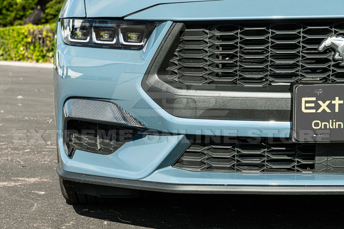 2024+Ford Mustang DRY CARBON FIBER Front Lower Side Grille image 6