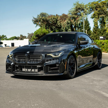 2023-Up BMW G87 M2 | TR Style 3PCS Dry Carbon Fiber Front Bumper Splitter Lip image 4