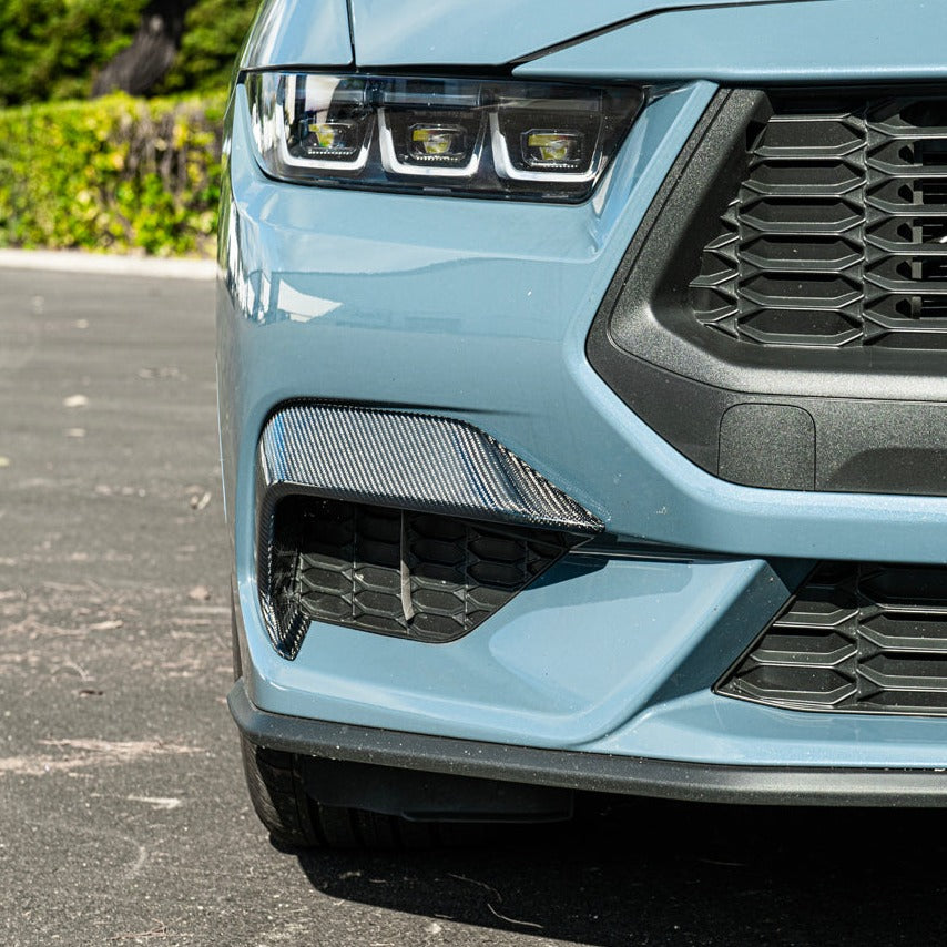 2024+Ford Mustang DRY CARBON FIBER Front Lower Side Grille image 2