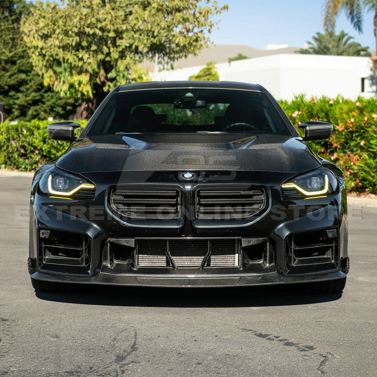2023-Up BMW G87 M2 | TR Style 3PCS Dry Carbon Fiber Front Bumper Splitter Lip image 6