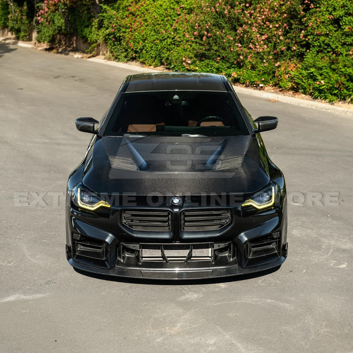 2023-Up BMW G87 M2 | TR Style 3PCS Dry Carbon Fiber Front Bumper Splitter Lip image 7