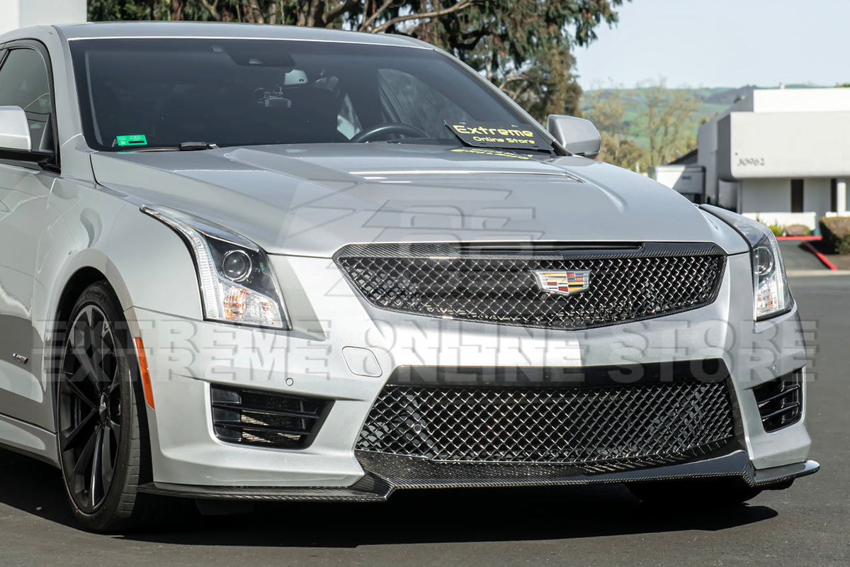 2016-19 Cadillac ATS-V Track Package Dry carbon Fiber Front Lip Side Wheel Arch image 18