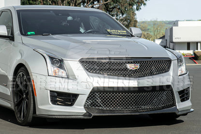 2016-19 Cadillac ATS-V Track Package Dry carbon Fiber Front Lip Side Wheel Arch image 18