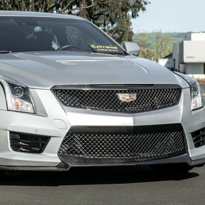 2016-19 Cadillac ATS-V DRY Carbon Fiber Front Grille Trim Insert image 2