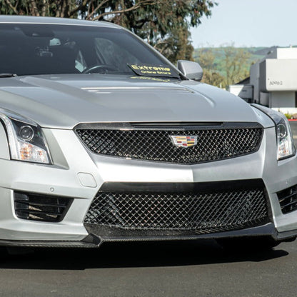 2016-19 Cadillac ATS-V DRY Carbon Fiber Front Grille Trim Insert image 2
