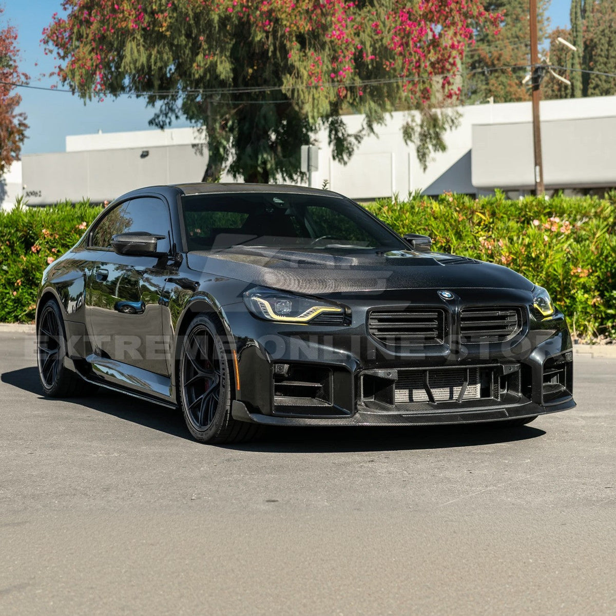 2023-Up BMW G87 M2 | TR Style 3PCS Dry Carbon Fiber Front Bumper Splitter Lip image 8