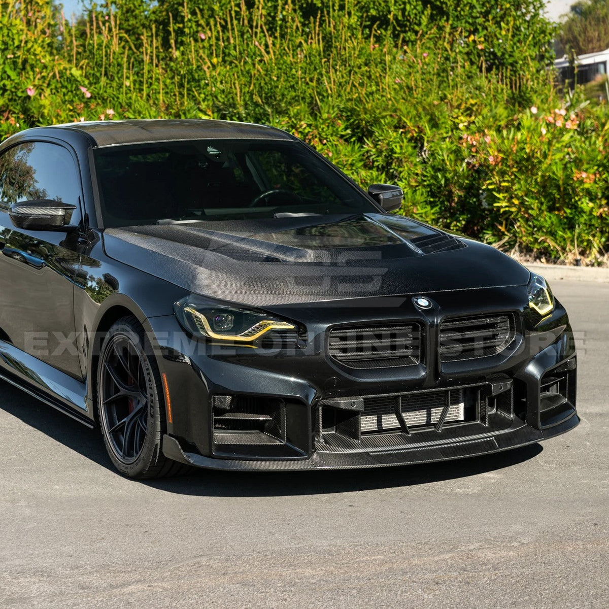 2023-Up BMW G87 M2 | TR Style 3PCS Dry Carbon Fiber Front Bumper Splitter Lip image 9