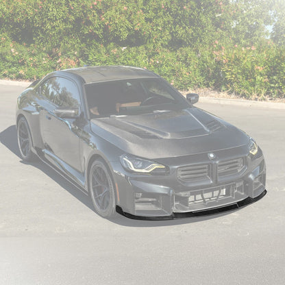 2023-Up BMW G87 M2 | TR Style 3PCS Dry Carbon Fiber Front Bumper Splitter Lip image 3
