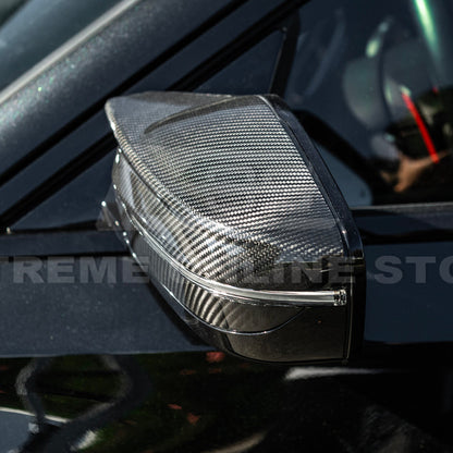 2021-Up BMW G87 M2 G80 M3 G82 M4 | Factory Style DRY CARBON FIBER Mirror Cover Cap image 8