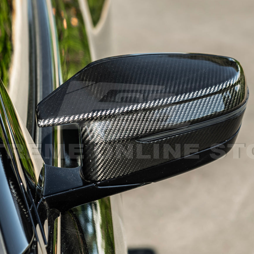 2021-Up BMW G87 M2 G80 M3 G82 M4 | Factory Style DRY CARBON FIBER Mirror Cover Cap image 9