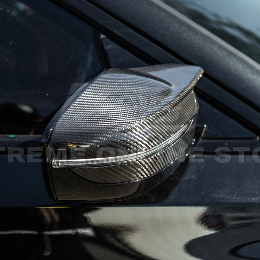 2021-Up BMW G87 M2 G80 M3 G82 M4 | Factory Style DRY CARBON FIBER Mirror Cover Cap image 12