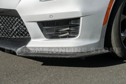 2016-19 Cadillac ATS-V Track Package Dry carbon Fiber Front Lip Side Wheel Arch image 20