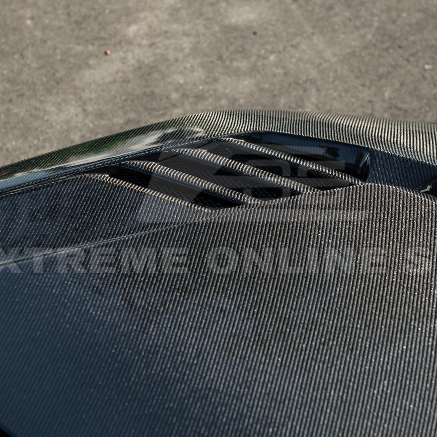 2023-Up BMW G87 M2 | V Style CARBON FIBER Front Vented Heat Extraction Hood image 14