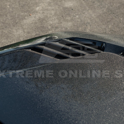 2023-Up BMW G87 M2 | V Style CARBON FIBER Front Vented Heat Extraction Hood image 14