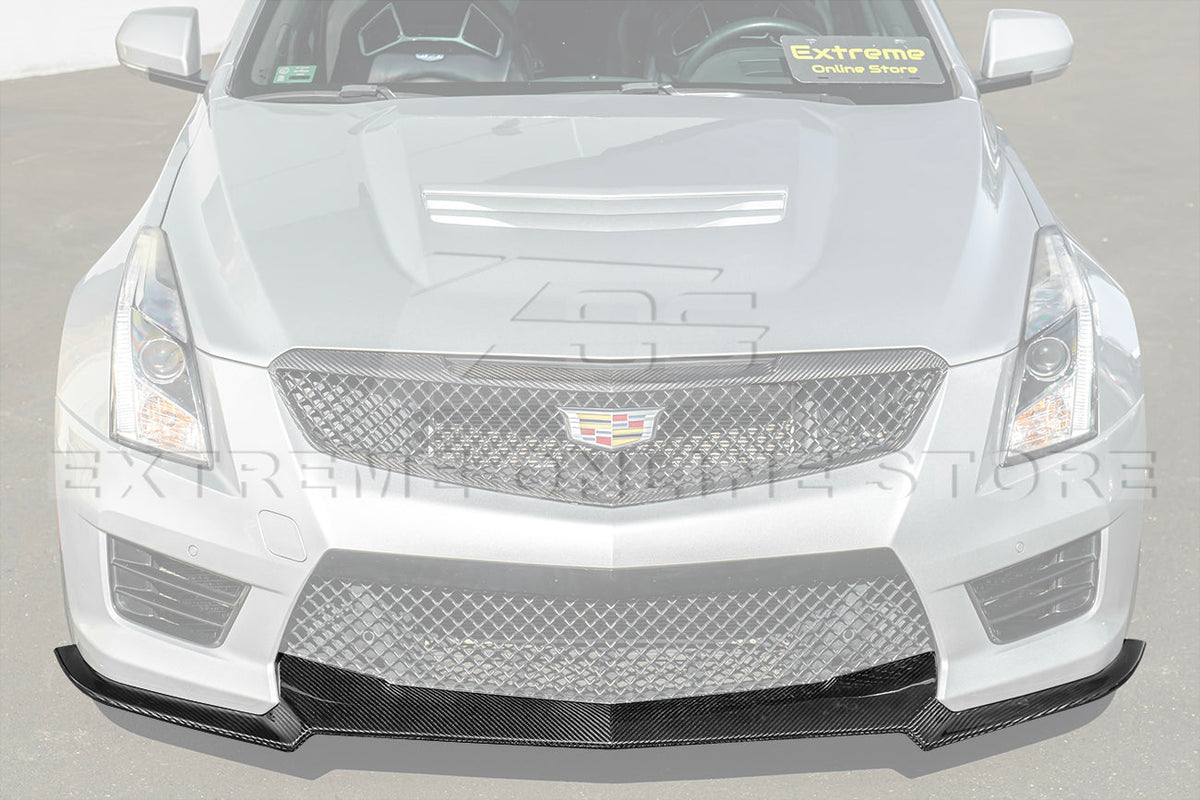 2016-19 Cadillac ATS-V Track Package Dry carbon Fiber Front Lip Side Wheel Arch image 16