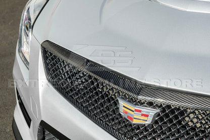 2016-19 Cadillac ATS-V DRY Carbon Fiber Front Grille Trim Insert image 7