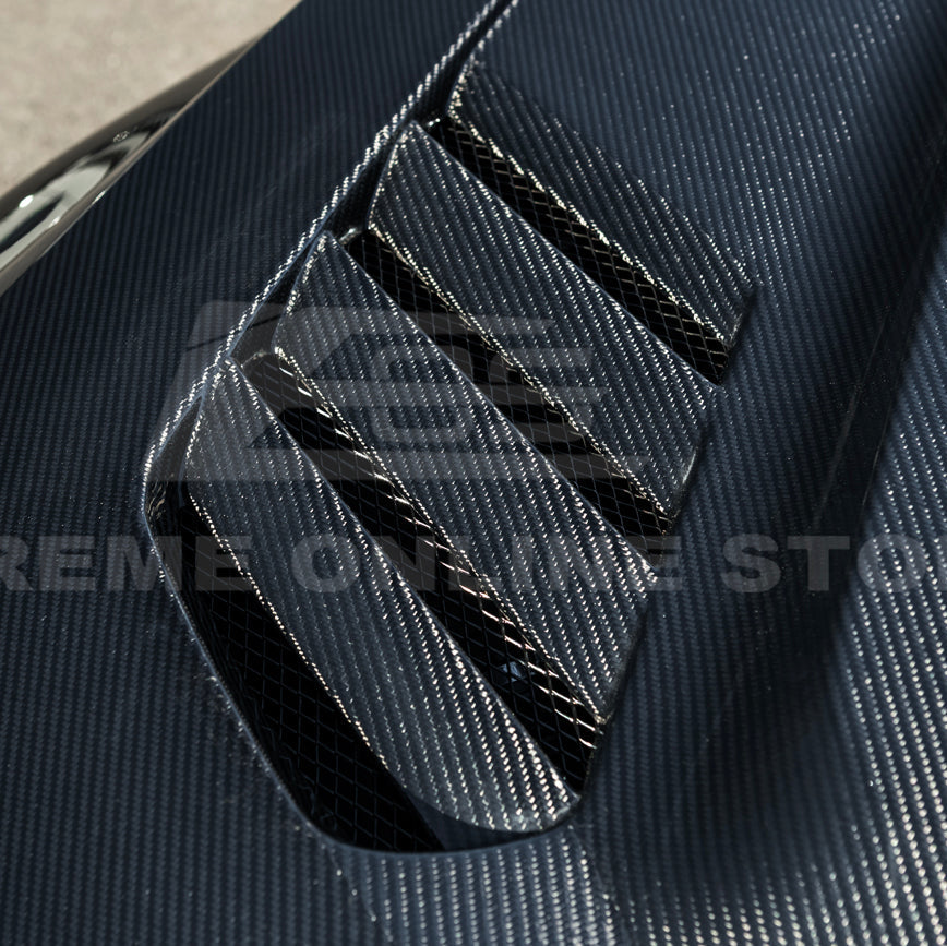 2023-Up BMW G87 M2 | V Style CARBON FIBER Front Vented Heat Extraction Hood image 21