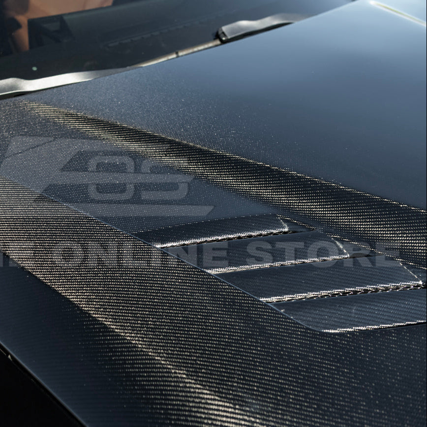 2023-Up BMW G87 M2 | V Style CARBON FIBER Front Vented Heat Extraction Hood image 22