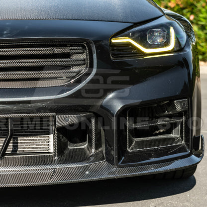 2023-Up BMW G87 M2 Factory Style DRY Carbon Fiber Front Side Duct Vents image 12
