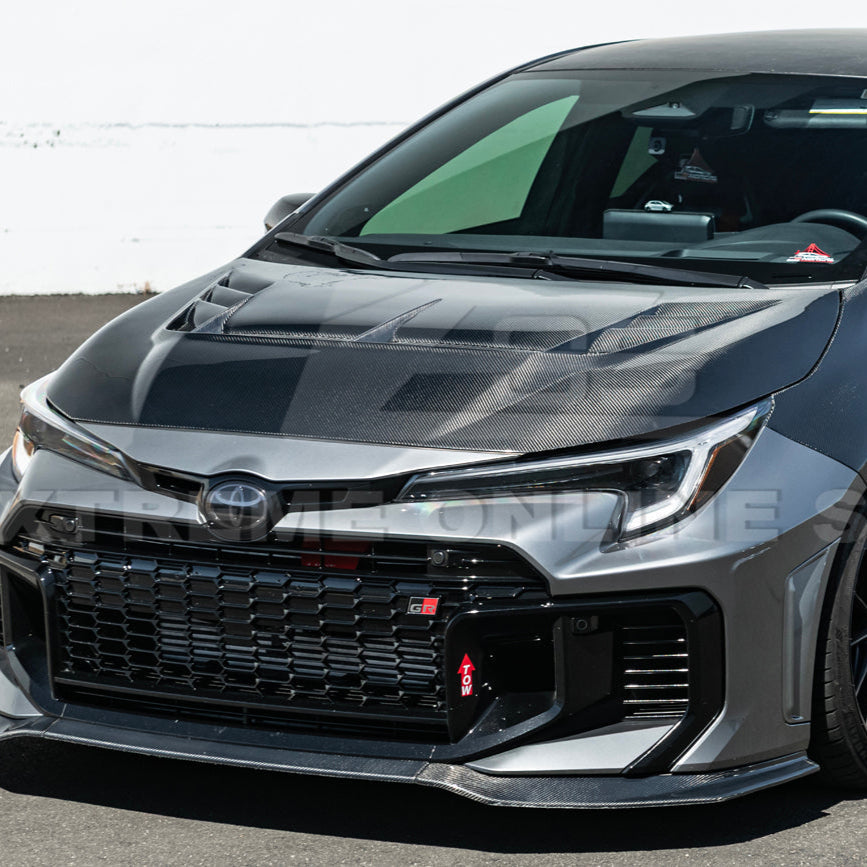 2023-Up Toyota GR Corolla VRS Style Front Vented Bumper Hood image 4