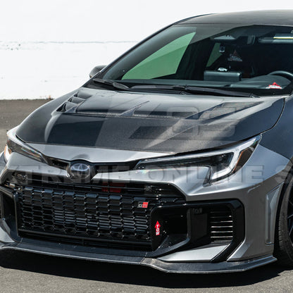2023-Up Toyota GR Corolla VRS Style Front Vented Bumper Hood image 4