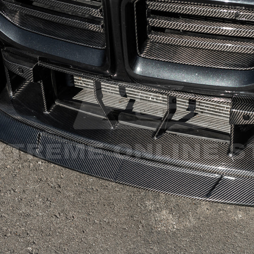 2023-Up BMW G87 M2 | TR Style 3PCS Dry Carbon Fiber Front Bumper Splitter Lip image 17