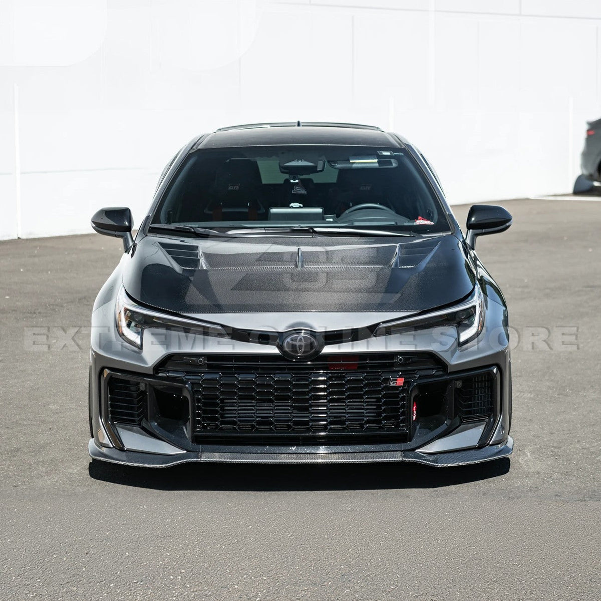 2023-Up Toyota GR Corolla VRS Style Front Vented Bumper Hood image 5