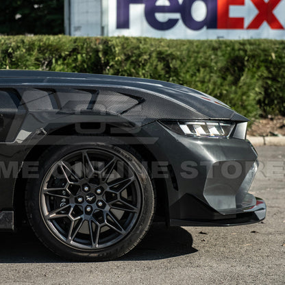 2024-Up Mustang GTD Style Full Conversion Primed Front Bumper Cover Grille Lip image 10
