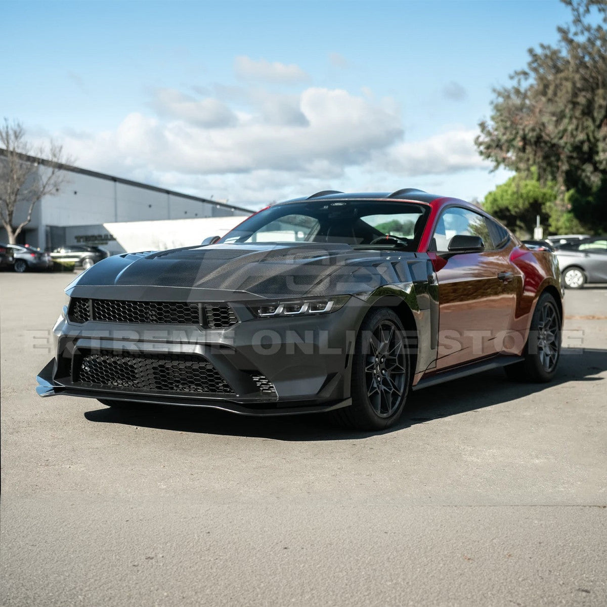 2015-Up Ford Mustang S650 Coupe Dry CARBON FIBER Tape-On Top Roof Panel Cover image 4