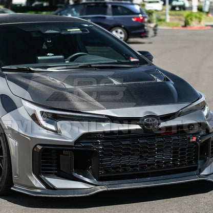 2023-Up Toyota GR Corolla VRS Style Front Vented Bumper Hood image 8