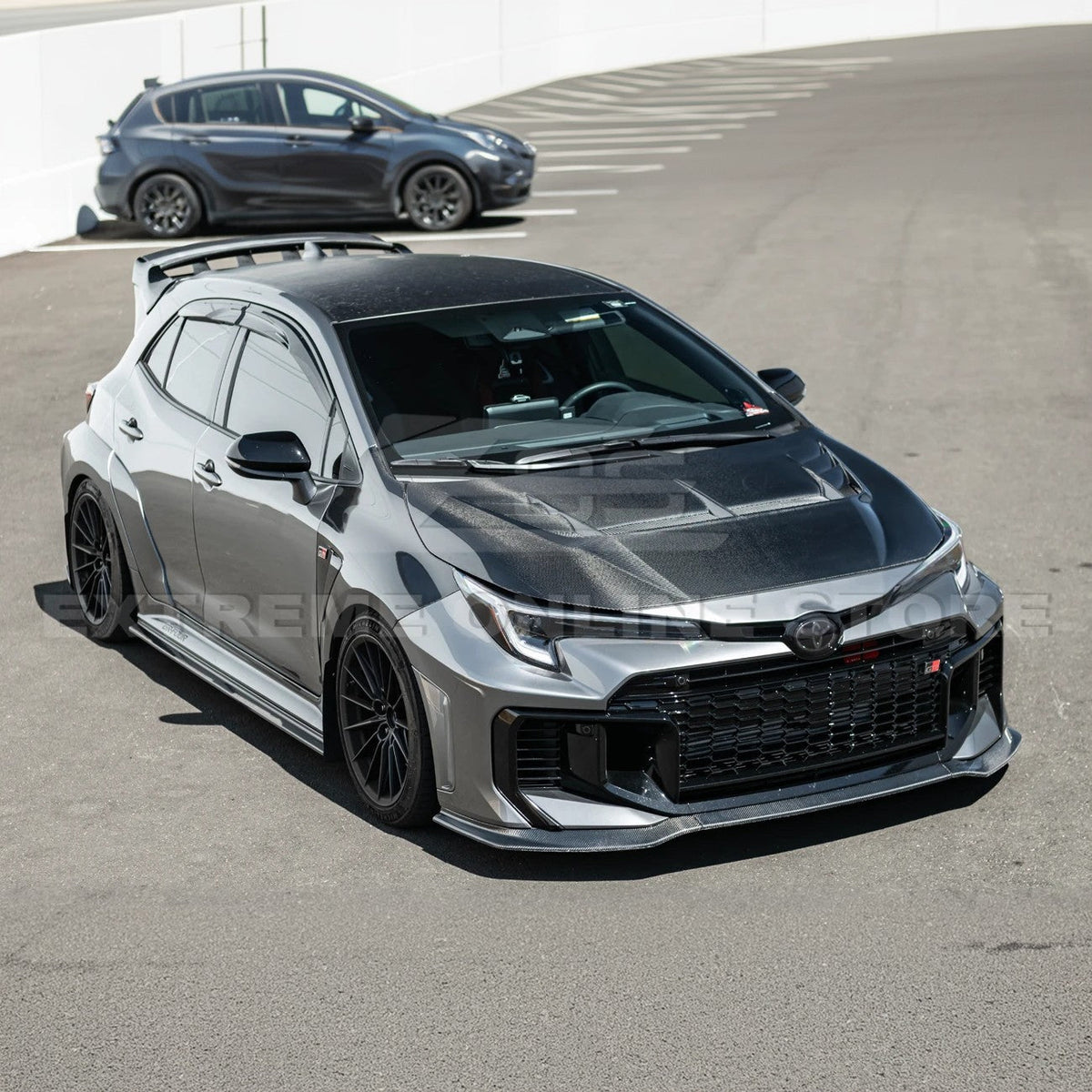 2023-Up Toyota GR Corolla VRS Style Front Vented Bumper Hood image 7