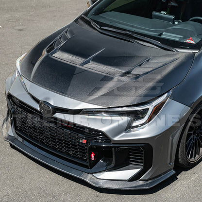 2023-Up Toyota GR Corolla VRS Style Front Vented Bumper Hood image 9