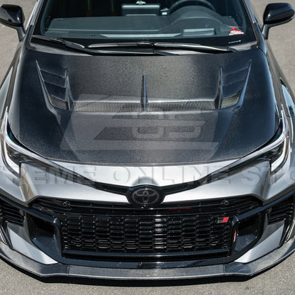 2023-Up Toyota GR Corolla VRS Style Front Vented Bumper Hood image 10
