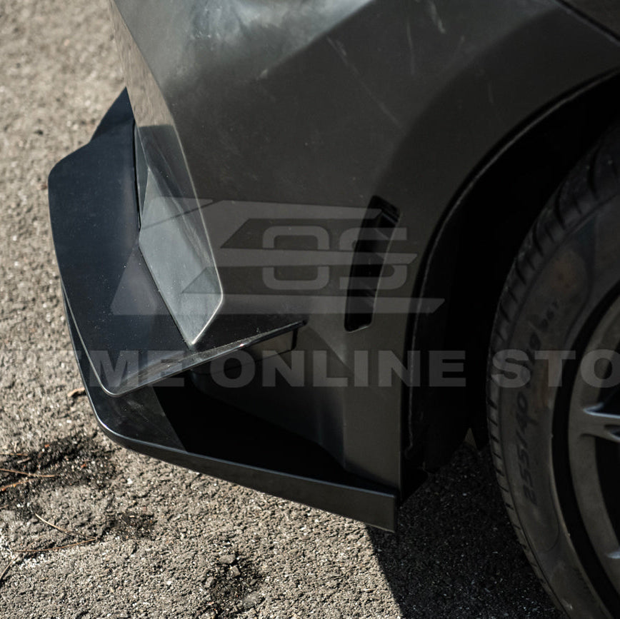 2024-Up Mustang GTD Style Full Conversion Primed Front Bumper Cover Grille Lip image 11