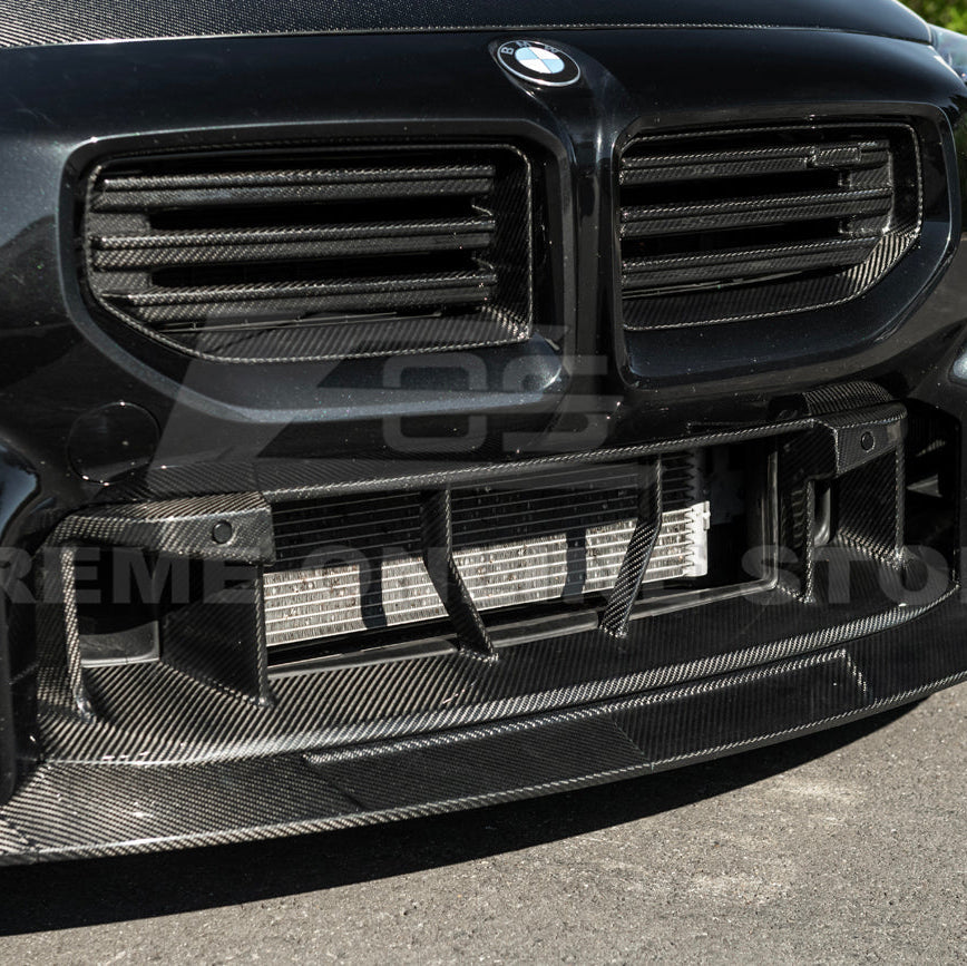 2023-Up BMW G87 M2 | TR Style 3PCS Dry Carbon Fiber Front Bumper Splitter Lip image 18