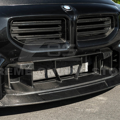 2023-Up BMW G87 M2 | TR Style 3PCS Dry Carbon Fiber Front Bumper Splitter Lip image 18
