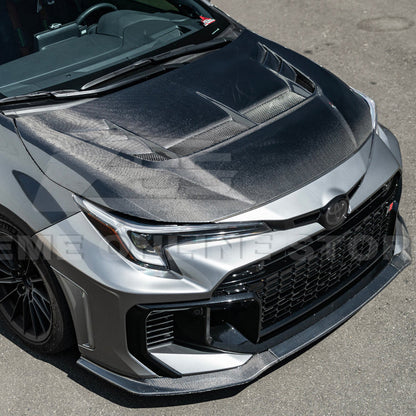 2023-Up Toyota GR Corolla VRS Style Front Vented Bumper Hood image 11