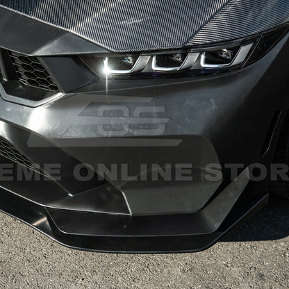 2024-Up Mustang GTD Style Full Conversion Primed Front Bumper Cover Grille Lip image 13