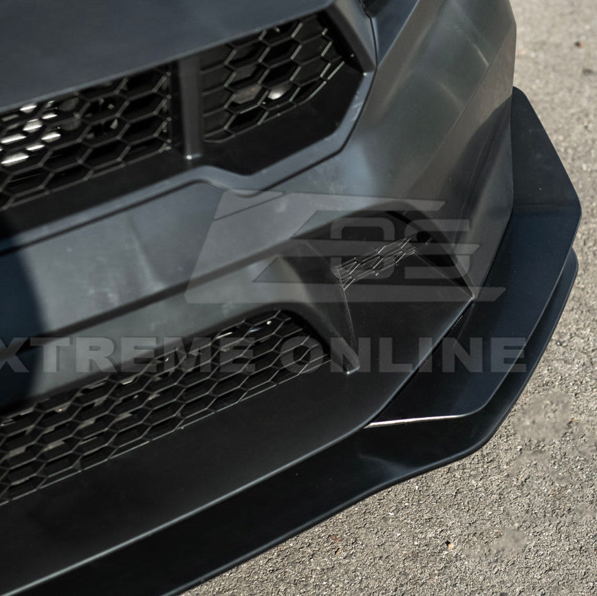 2024-Up Mustang GTD Style Full Conversion Primed Front Bumper Cover Grille Lip image 14