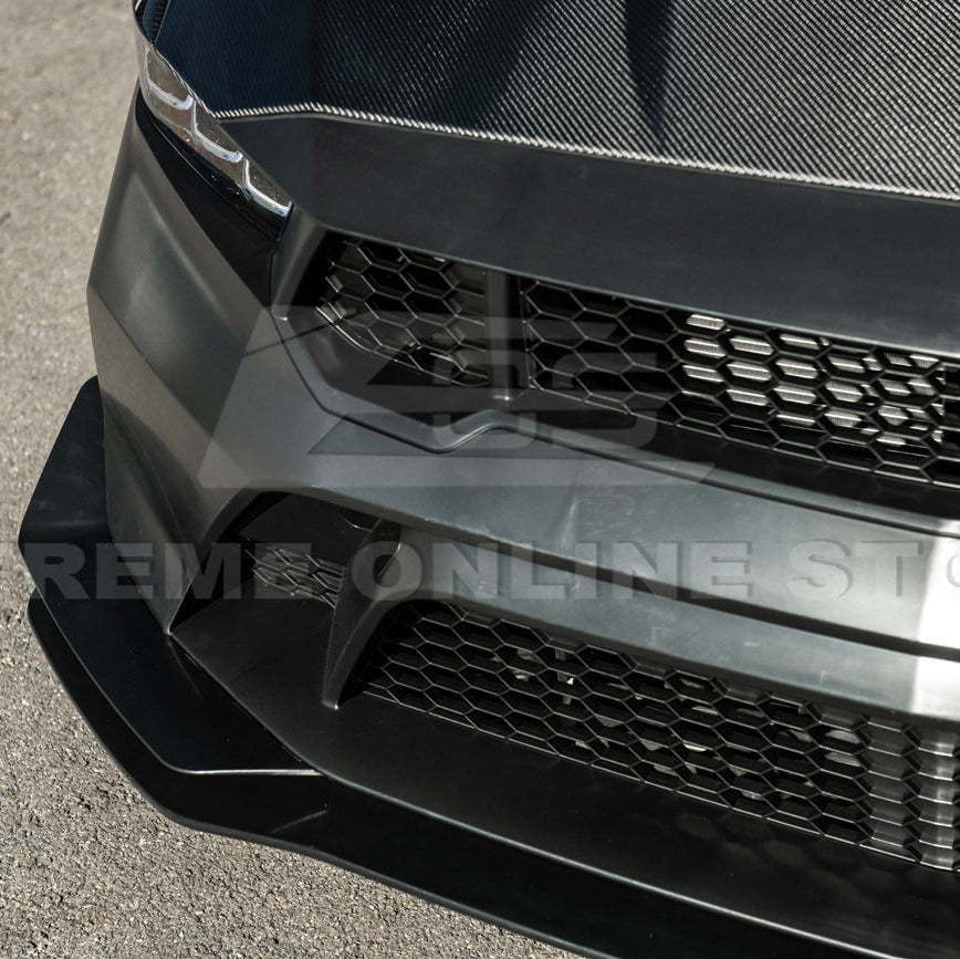 2024-Up Mustang GTD Style Full Conversion Primed Front Bumper Cover Grille Lip image 18