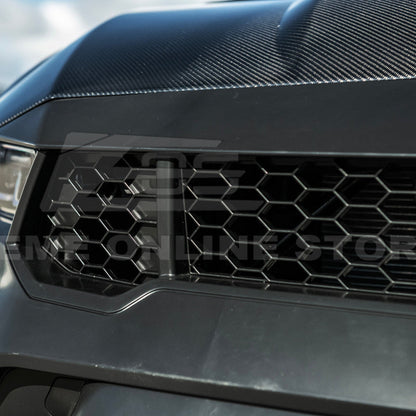 2024-Up Mustang GTD Style Full Conversion Primed Front Bumper Cover Grille Lip image 19