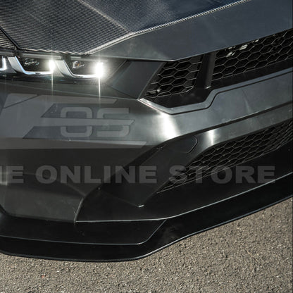 2024-Up Mustang GTD Style Full Conversion Primed Front Bumper Cover Grille Lip image 21