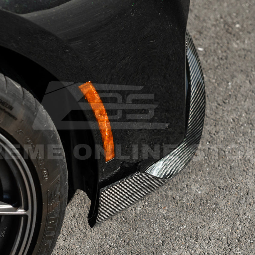 2023-Up BMW G87 M2 | TR Style 3PCS Dry Carbon Fiber Front Bumper Splitter Lip image 19