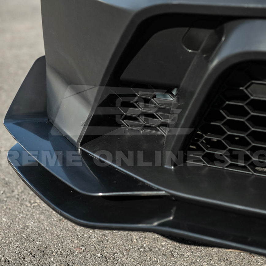2024-Up Mustang GTD Style Full Conversion Primed Front Bumper Cover Grille Lip image 23
