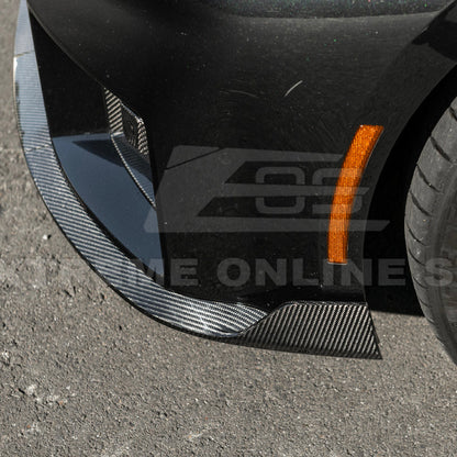 2023-Up BMW G87 M2 | TR Style 3PCS Dry Carbon Fiber Front Bumper Splitter Lip image 20
